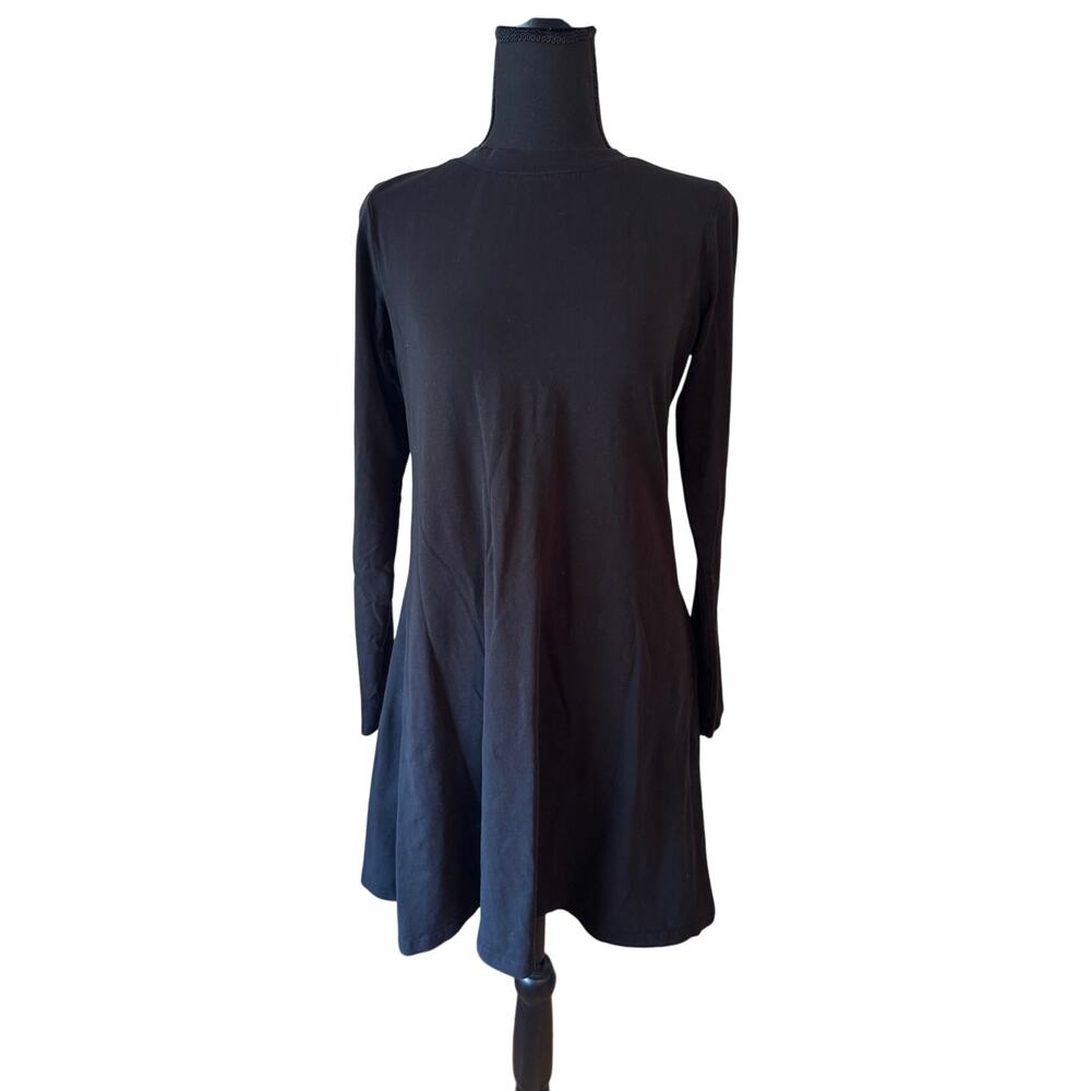 SITO Organic Cotton Black Mini Dress Size Medium